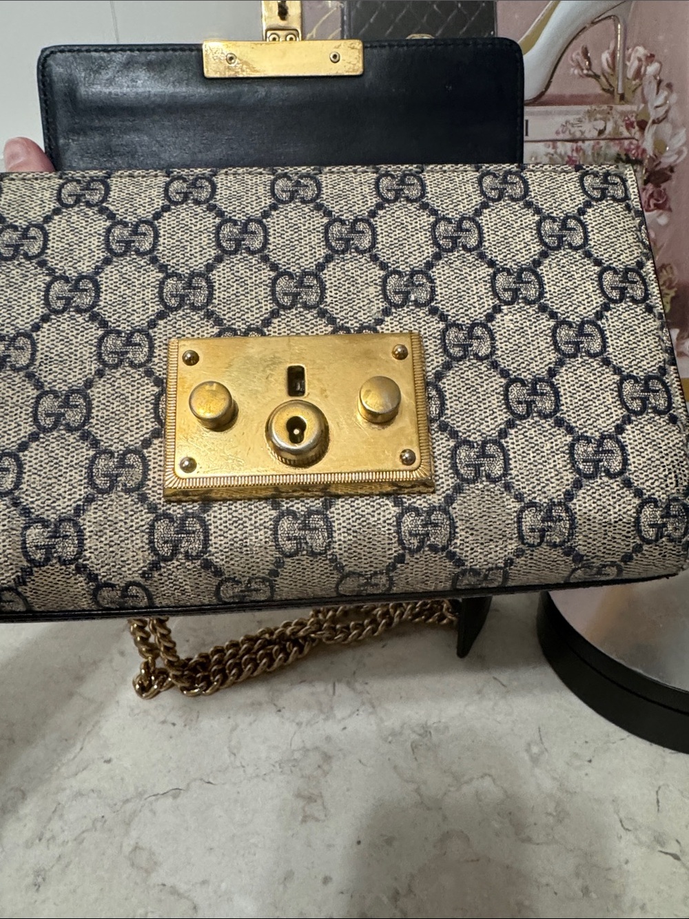 Gucci tri colored padlock shoulder/crossbody bag with Dusty - Picture 10 of 10